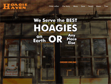 Tablet Screenshot of hoagiehaven.com